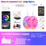 Bluetooth App Control Led Rope Lights With Remote