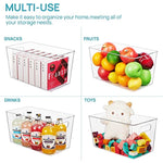 Food Storage Bins with Handle for Refrigerator