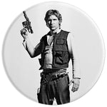 Star Wars Han Solo Black And White Portrait Grip And Stand For Phones And Tablets