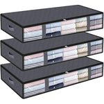 Under bed Storage Containers With Durable Handles For Clothes, Bedding and Toys