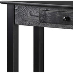 Convenience Concepts American Heritage Hall Table With Drawer And Shelf Black