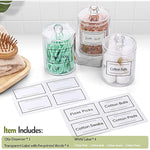 2 Pack Qtip Holder Dispenser for Cotton Ball, Cotton Swab, Cotton Round Pads, Floss - 10 oz