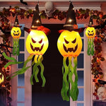Halloween Decor Hanging Outdoor String Lights Glowing Pumpkin Witch Hat