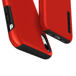 Incipio Dualpro Dual Layer Case For Iphone Xr 6 1 With Hybrid Shock Absorbing Drop Protection Iridescent Red Black 1