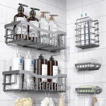 Adhesive Shower Rustproof Stainless Steel Bathroom Organizer