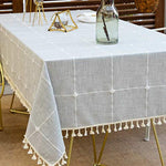 Tablecloths Washable Dust Proof Table Cover For Kitchen Dinning Party