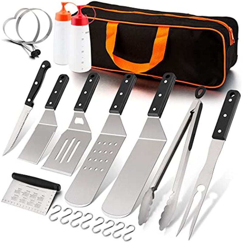 Griddle Accessories Tool Set Of 21 With Carrying Bag