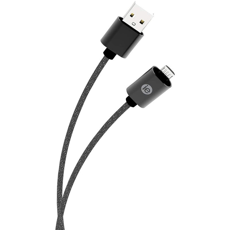 Iessentials Ien Bc6M Bk Charge Sync Braided Micro Usb To Usb Cable 6Ft Black