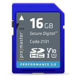 Promamster 16Gb Performance 2 0 Sdhc Memory Card Uhs 1 V10 2131