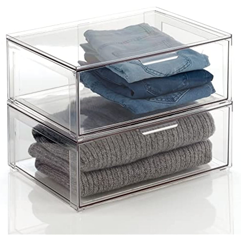 Plastic Stackable Closet Storage