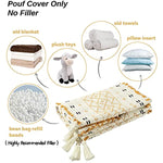 Braided Handwoven Casual Ottoman Pouf Cover