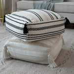 Braided Handwoven Casual Ottoman Pouf Cover