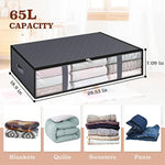Under bed Storage Containers With Durable Handles For Clothes, Bedding and Toys