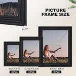 Wall Gallery Photo Frame for Tabletop Display and Wall Mounting Décor
