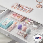 Wide Makeup Vanity Storage Bins