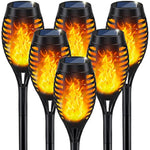 Solar Torch Light with Flickering Flame for Garden Decor