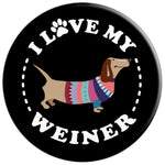 I Love My Weiner Daschund Happy Dog Grip And Stand For Phones And Tablets