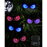 Halloween Glowing Eyes String Lights with Timer