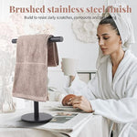 T-Shape Stainless Steel Hand Towel Holder for Bathroom