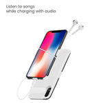 Battery Case For Iphone Xr 6000Mah Rechargeable Portable Battery Charging Case 6 1Inch Ultra Slim External Backup Power Bank Case White