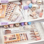 Wide Makeup Vanity Storage Bins