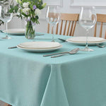 Rectangle Textured Tablecloth Waterproof Spillproof Wrinkle Free Table Cloth