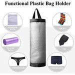 Mesh Grocery Bag Holder Hanging Storage Bag Dispenser