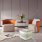 Braided Handwoven Casual Ottoman Pouf Cover