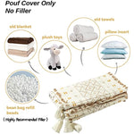 Braided Handwoven Casual Ottoman Pouf Cover