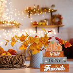 Large Size 3-layered Wooden Block Set Fall Décor