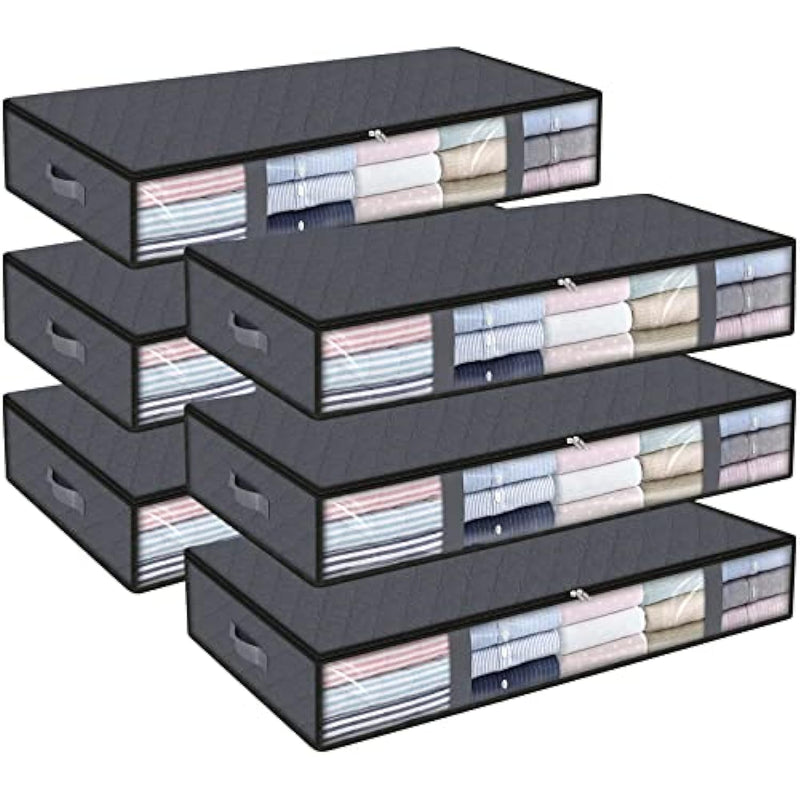 Under bed Storage Containers With Durable Handles For Clothes, Bedding and Toys