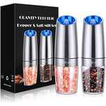 Battery Powered Gravity Electric Pepper Grinder With Led Light