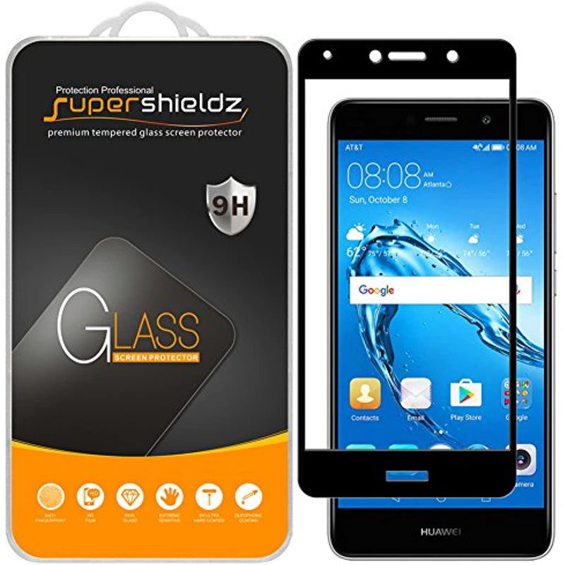 2 Pack Supershieldz Designed For Huawei Ascend Xt2 Tempered Glass Screen Protector Full Screen Coverage Anti Scratch Bubble Free Black