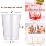 10 Oz Clear Disposable Plastic Cups For Wedding Thanksgiving Mothers Day Christmas Party