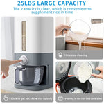 Large Grain Container Storage With Lid Measuring Cylinder