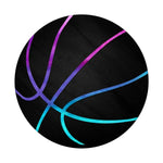 Purple Turquoise Basketball On Black Grip And Stand For Phones And Tablets