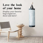 Mesh Grocery Bag Holder Hanging Storage Bag Dispenser