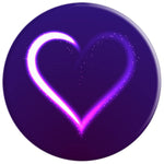 Heart Graphic Purple Black Grip And Stand For Phones And Tablets