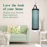 Mesh Grocery Bag Holder Hanging Storage Bag Dispenser