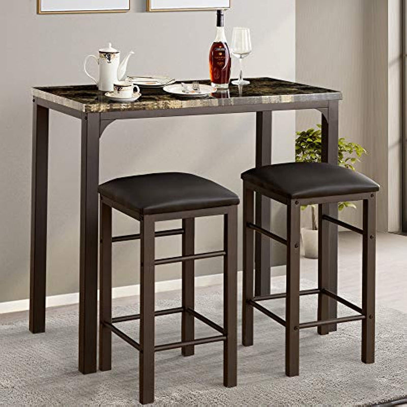 Breakfast Table With 2 Bar Stools