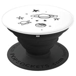 Planets White Grip And Stand For Phones And Tablets