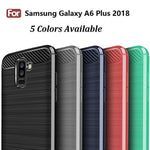 Galaxy A6 Plus 2018 Case Galaxy A6 2018 Case Cruzerlite Carbon Fiber Shock Absorption Slim Case For Samsung Galaxy A6 Plus 2018 Black