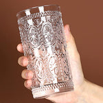 6 Pack 12 Oz Romantic Water Glasses Premium Drinking Glasses Tumblers For Beverages