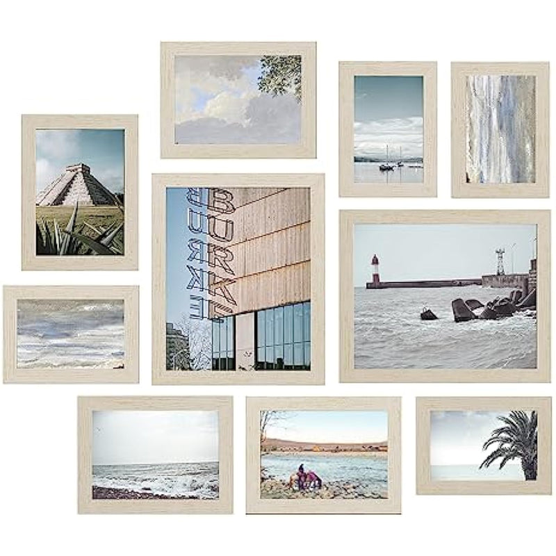 10 Pack Collage Picture Frames with Two 8x10, Four 5x7, Four 4x6