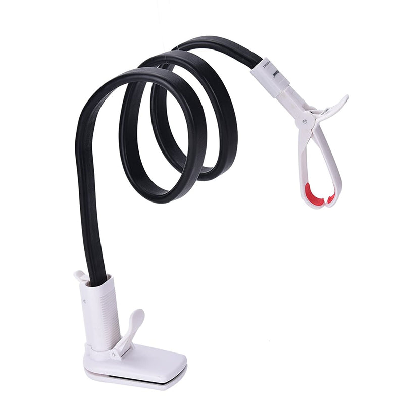 Hot New 360 Rotating Flexible Arm Cell Phone Holder Durable Mobile Stand Hands Free For Bed Office Kitchen Car Shop Selfies Anywhere Fits 3 6 Phones White