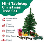 Tabletop Christmas Tree With Star Treetop