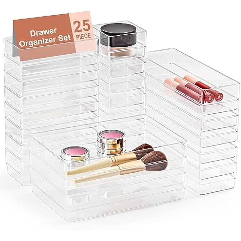 Drawer Organizer with Non-Slip Silicone Pads