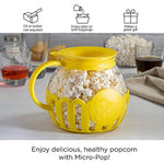 Micro Pop Microwave Popcorn Popper With Temperature Safe Glass