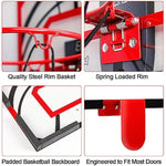 Mini Basketball Hoop For Door With Electronic Scoreboard 4 Balls Air Pump Included