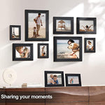 Wall Gallery Photo Frame for Tabletop Display and Wall Mounting Décor